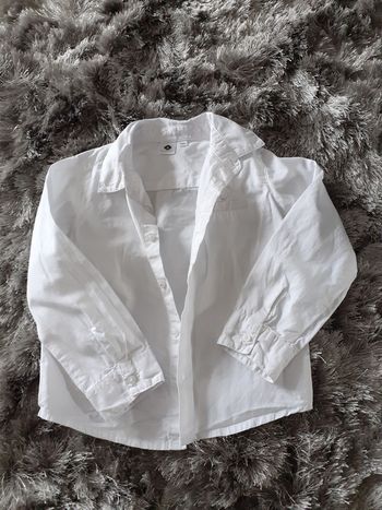 Chemise 24 mois blanche
