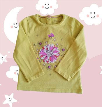 T Shirt manches longues fleurs Orchestra 18 mois