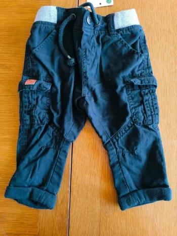 309690 pantalon bleu marine garçon 6 mois gémo