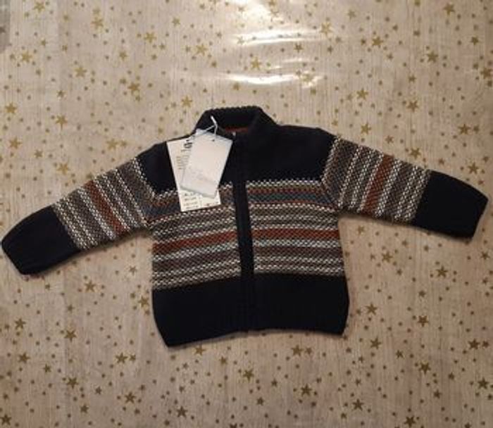 Gilet hiver zippé 9 mois chicco neuf