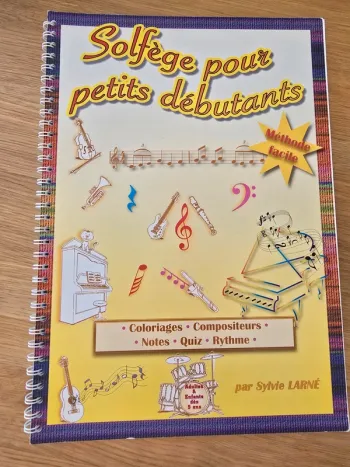 Livre apprentissage solfège pour petits débutants