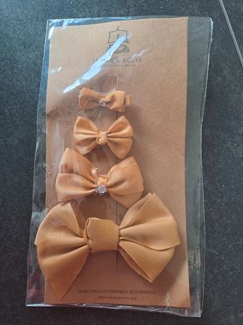 Pinces cheveux noeud camel