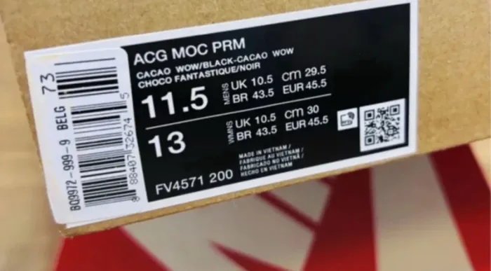 Nike ACG Moc PRM Cacao Wow Brown Taille 45.5 - photo numéro 7