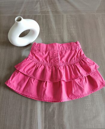 Jupe à volants rose 24 mois