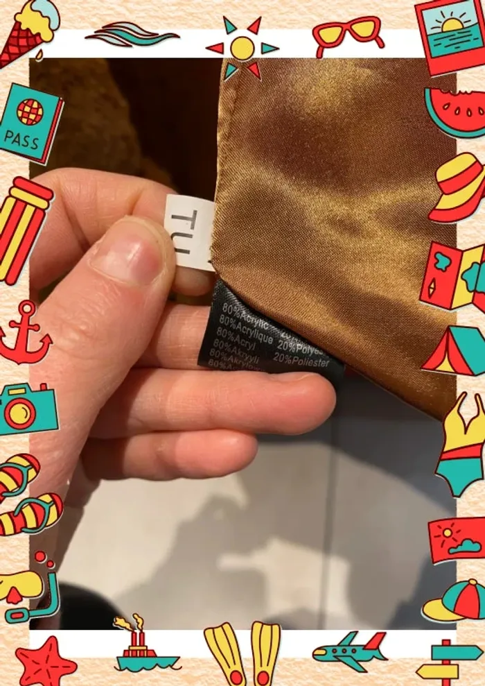 Veste sans manches fausse fourrure moutarde - photo numéro 5