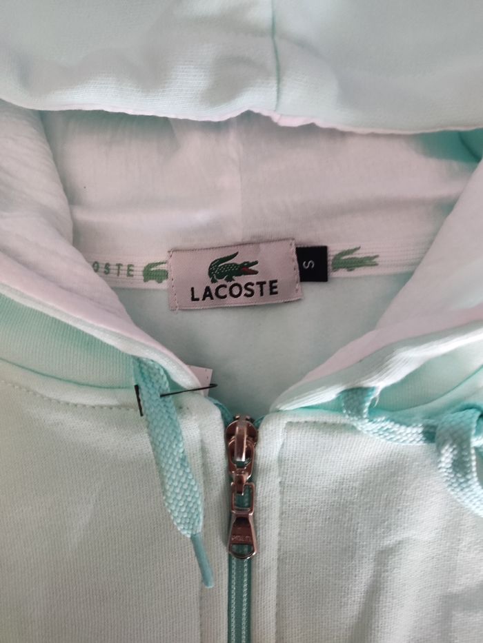Ensemble jogging Lacoste vert clair taille S - photo numéro 4