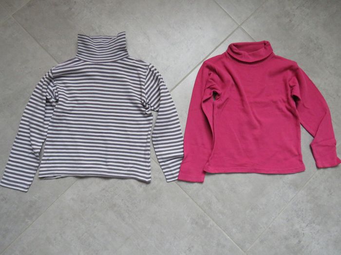 2 col roulé/sous pull fille 10 ans
