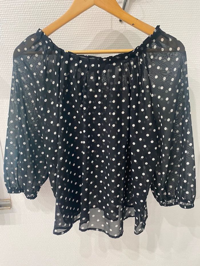 Chemisier noir à poids - photo numéro 2