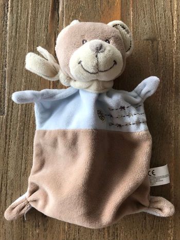 Ourson doudou plat neuf