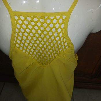 Top long jaune taille unique