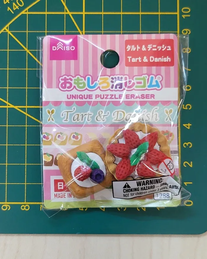 Gommes Daiso "Omoshiro keshigomu" : Tart & Danisj - photo numéro 3