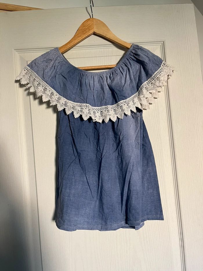 Top bleu ample TU