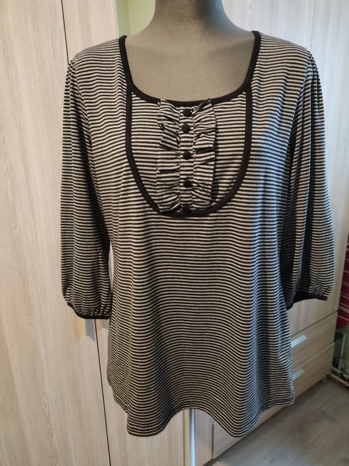 Blouse manches 3/4 taille 46 /48