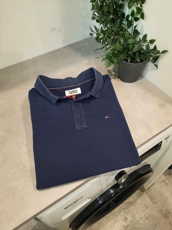 Polo Tommy Hilfiger – Bleu Foncé – Manches Longues – Taille M