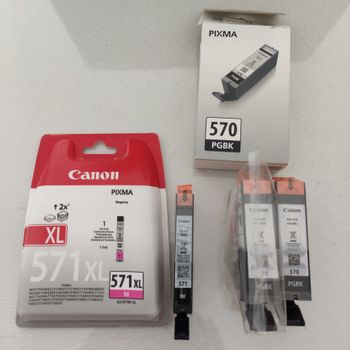 lot de cartouches d'encre Canon pixma 570/571