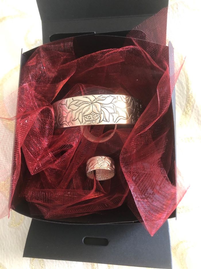 Coffret cadeaux parure fleur de lotus