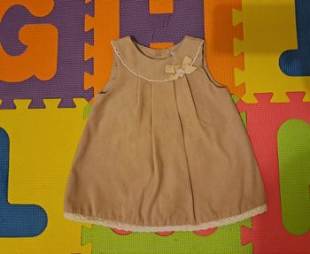 Robe beige, sergent major, taille 4/6 mois (68 cm)