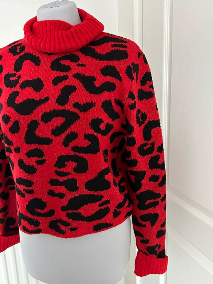 Pull Colynn rouge noir style Ladybug - photo numéro 6