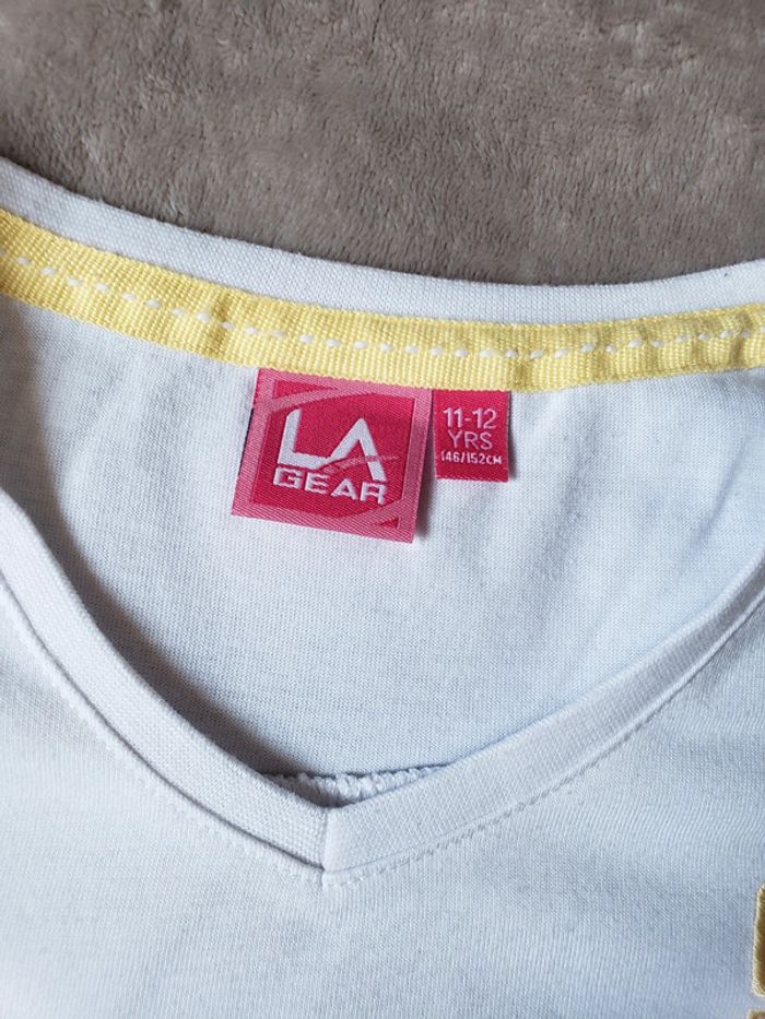 Lot de 2 t-shirts de sport La Gear taille 11-12 ans - photo numéro 3