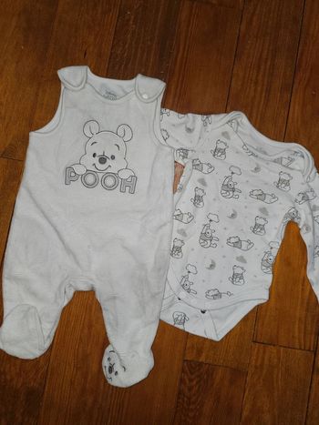 Ensemble body/pyjama 2/3 mois