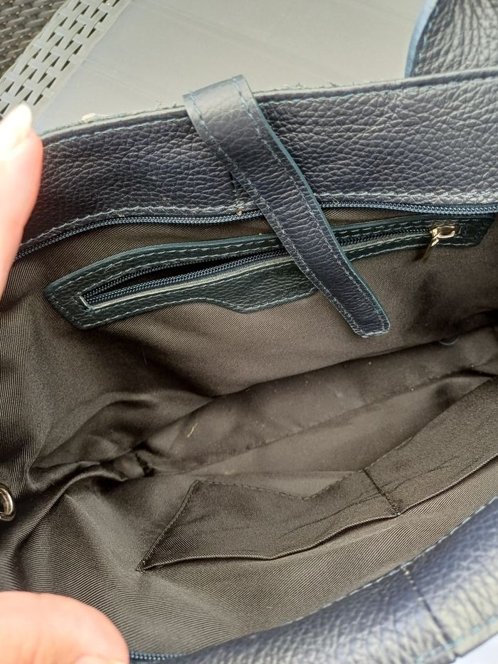sac en cuir noir - photo numéro 2