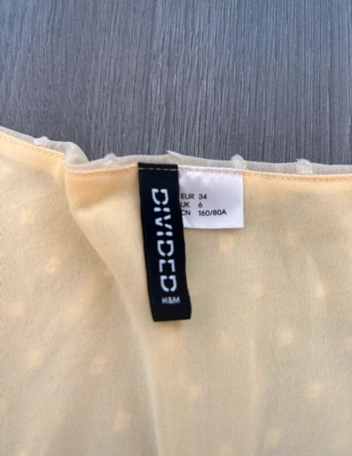 Robe jaune H&M taille 34 - photo numéro 4