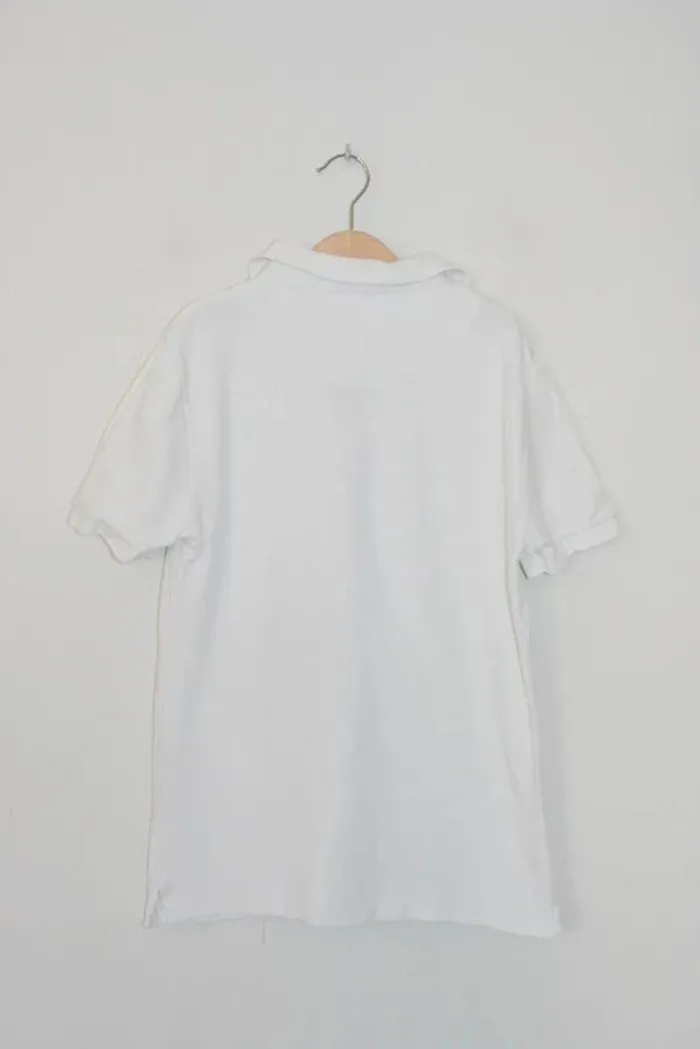 Polo manches courtes blanc Zara, taille 10 ans - photo numéro 3