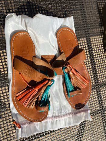 Mules claquettes cuir Bensimon 37