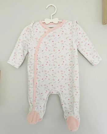 Pyjama en velours motif lapin 6 mois - Orchestra