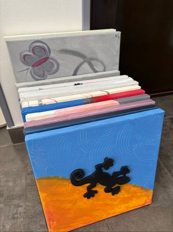 Lot de petits châssis/tableaux