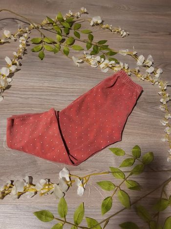 Bas de pyjama rose corail disney minnie 3 / 4 ans