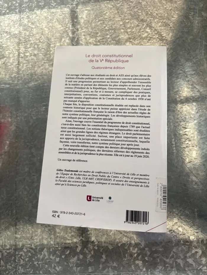 Livre le droit constitutionnel de la Ve République - photo numéro 3