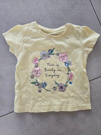 T-shirt bébé fille 80cm 9/12mois neuf