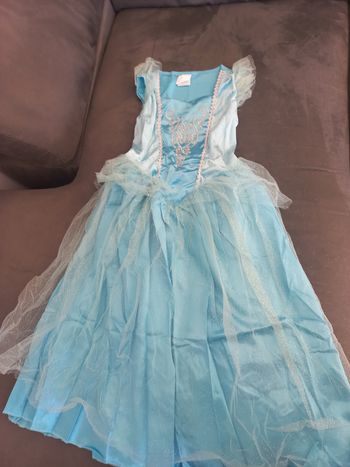 Robe déguisement princesse bleue 5/6 ans