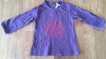 T-shirt violet Enjoy my planet