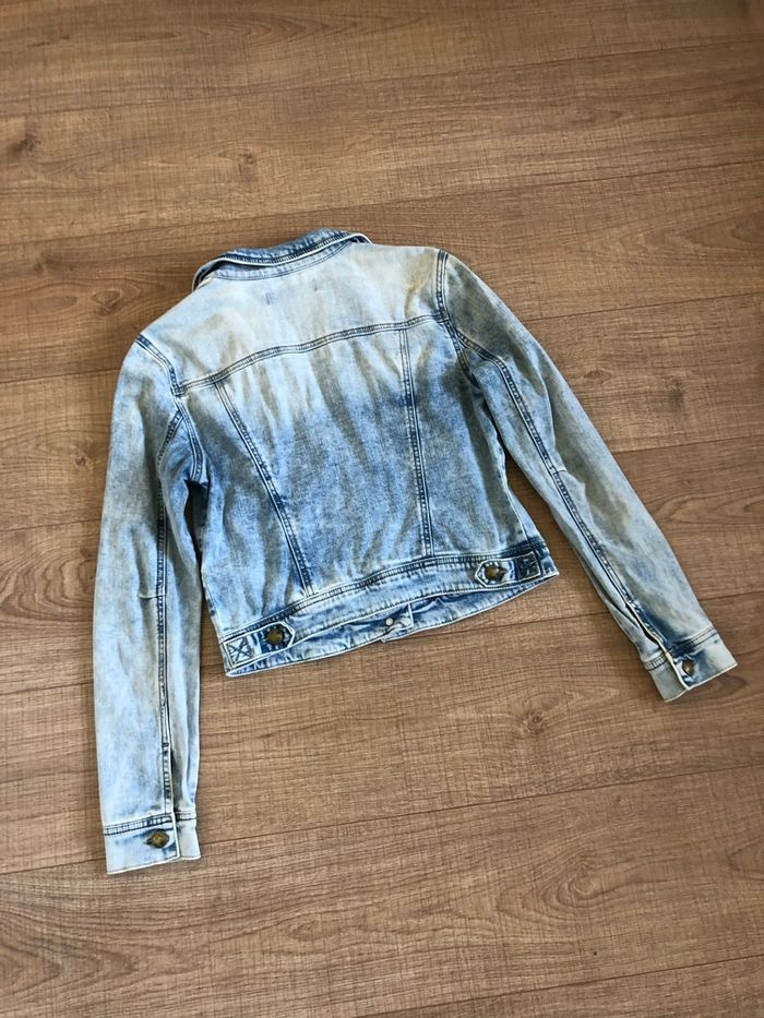 Veste en jean bleue claire Cache Cache taille 1 TBE - photo numéro 8