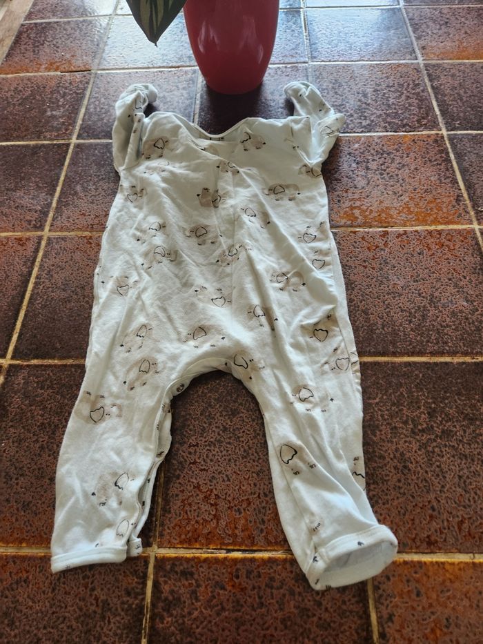Pyjama grenouillère une pièce éléphant sans pied - photo numéro 2