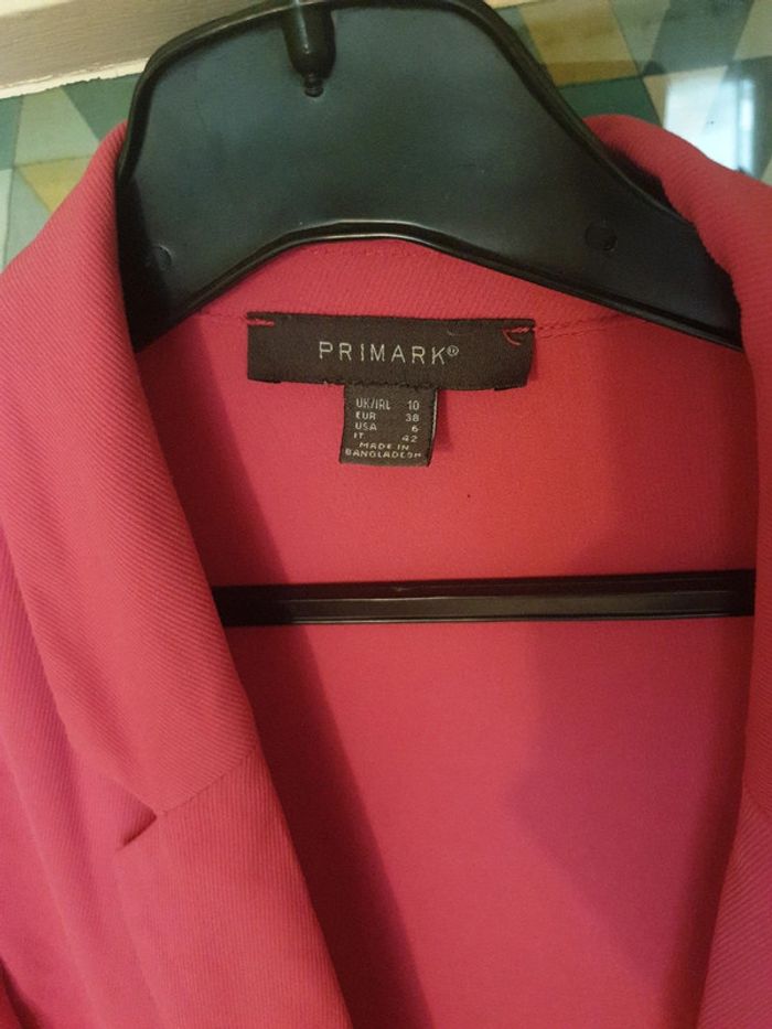 Veste blazer légère rose - photo numéro 4