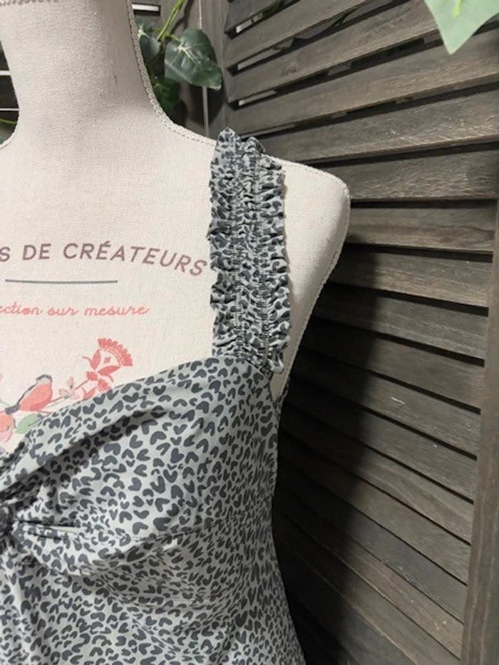 robe casual XO gris taille 40 - photo numéro 3