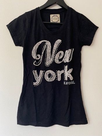 T-shirt New York perles