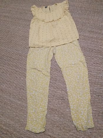 Ensemble jaune Kiabi 10 ans