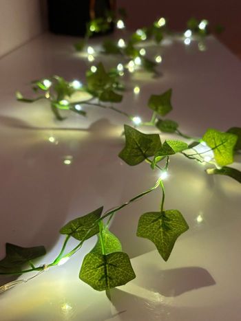 Guirlande LED Feuilles Vertes & Érable - 2 M 20 LED Lumière Chaude