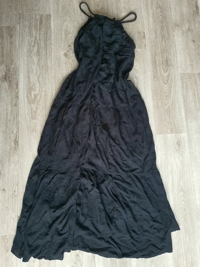 Robe longue noire d'été taille 36 Promod