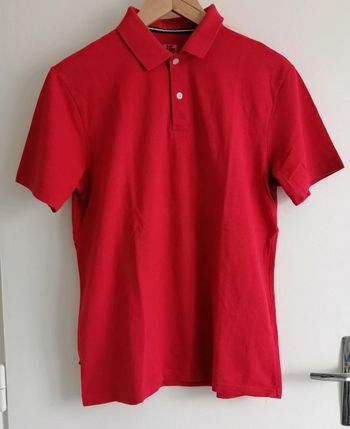 Polo manche courte rouge taille S 