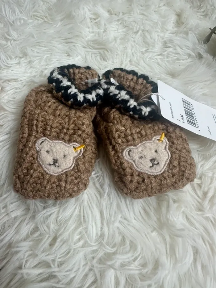 Paire de chaussons Steiff taille 1-6 mois - photo numéro 2