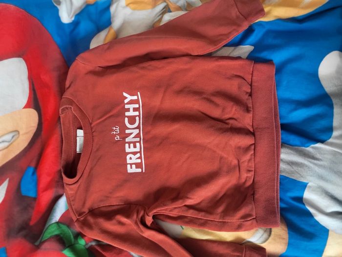 Sweat 6 ans couleur brique
