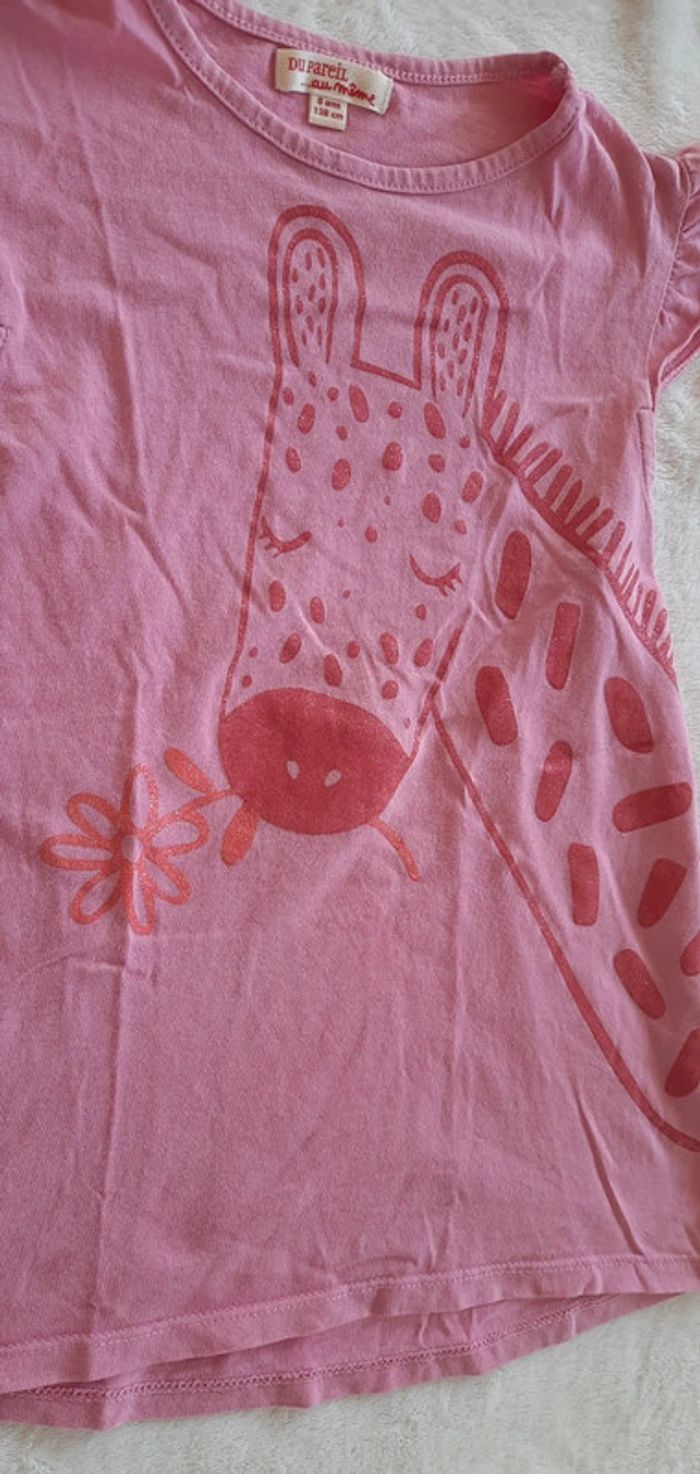 T-shirt girafe 8 ans - photo numéro 3