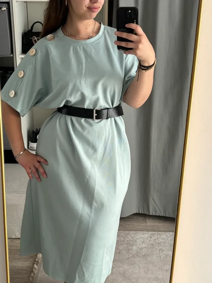 robe avec bouton - photo numéro 4