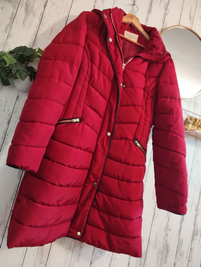 Manteau Long Bordeau Melya Melody Paris femme L - photo numéro 3