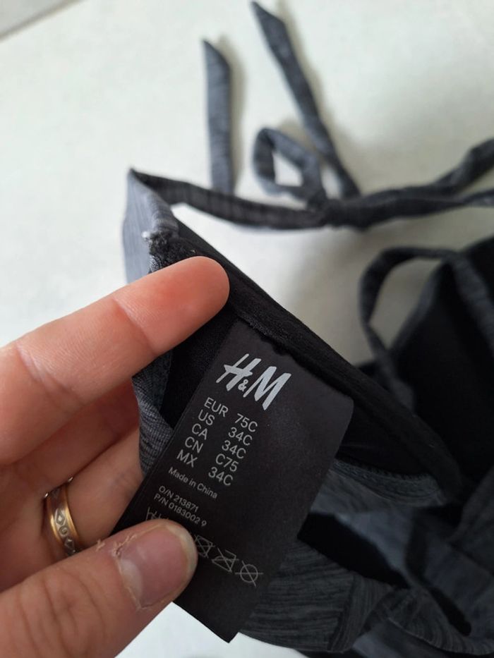 Maillot de bain 2 pièces femme H&M t36 - photo numéro 3